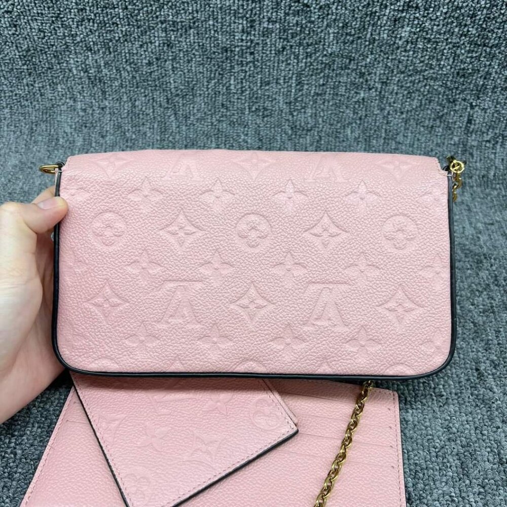 100% Authentic Louis Vuitton Pochette Felice W/Pouch Monogram Leather Bag - Picture 2 of 16